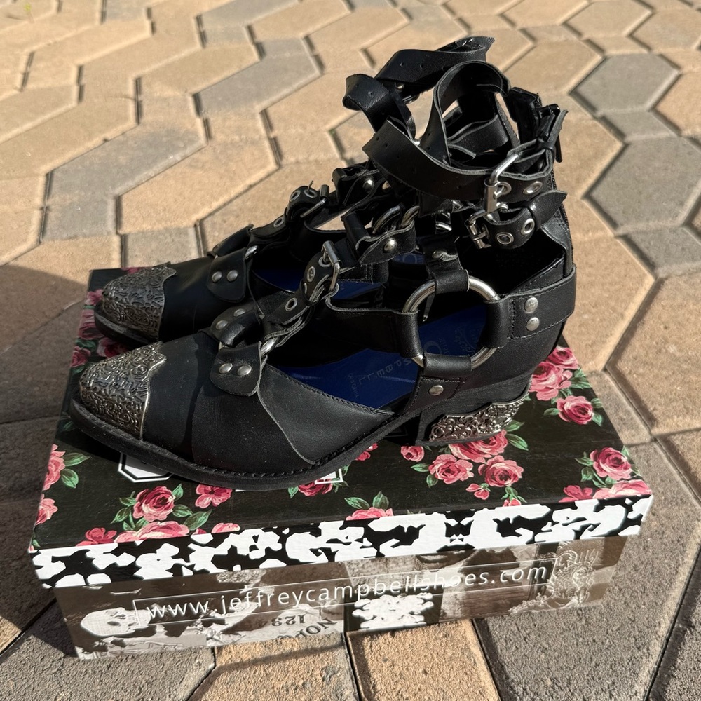 Rare Jeffrey Campbell Temeku Ankle Boots - Picture 4 of 5